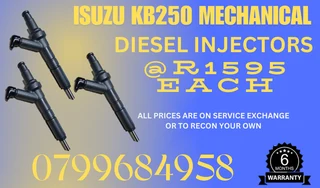 Isuzu Kb250 Mechanical Diesel Injectors/ 6 Months Warranty
