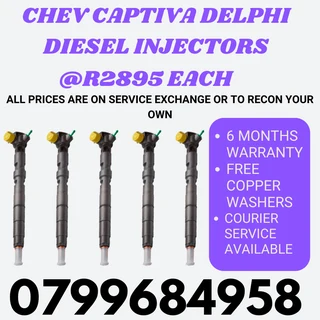 Chev Captiva Delphi Diesel Injectors/ We Recon And Sell On Exchange