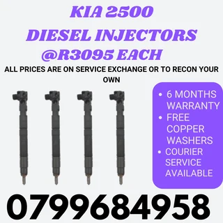 Kia 2500 Diesel Injectors/ 6 Months Warranty