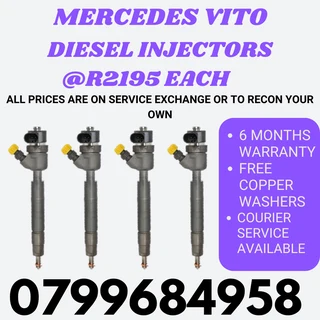 Mercedes Vito Diesel Injectors/ Free Copper Washers