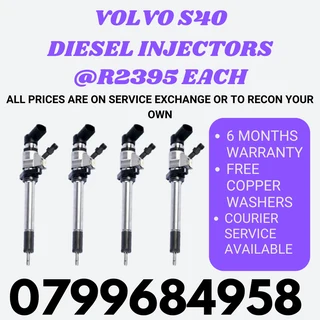 Volvo S40 Diesel Injectors/ 6 Months Warranty