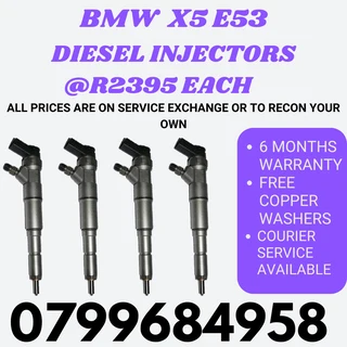 Bmw X5 E53 Diesel Injectors/ 6 Months Warranty
