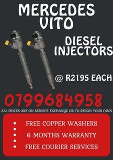Mercedes Vito Diesel Injectors/ Warranty For 6 Months