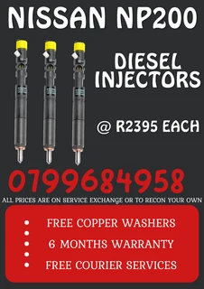 Nissan Np200 Diesel Injectors/ Warranty For 6 Months