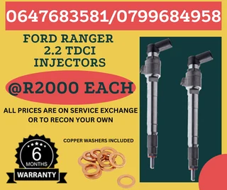 Ford Ranger 2.2 Tdci Diesel Injectors/ 6 Months Warranty