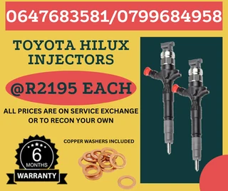 Toyota Hilux Diesel Injectors/ 6 Months Warranty