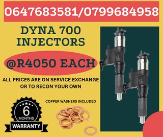 Dyna 700 Diesel Injectors/ We Recon And Sell On Exchange
