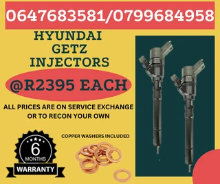Hyundai Getz Diesel Injectors/ 6 Months Warranty