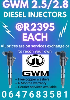 Gwm 2.5 2.8 Diesel Injectors For Sale With Warranty