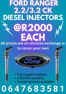 Ford Ranger 2.2/3.2 Ck Diesel Injectors For Sale On Exchange Or Recon