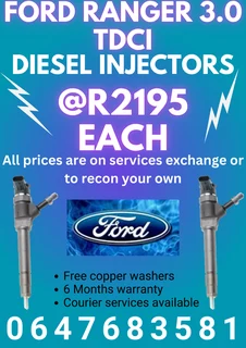 Ford Ranger 3.0 Tdci Diesel Injectors For Sale On Exchange Or To Recon Your Own