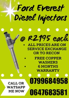 Ford Everest Diesel Injectors For Sale Free Copper Washers