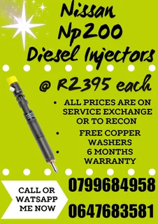 Nissan Np200 Diesel Injectors For Sale Free Copper Washers
