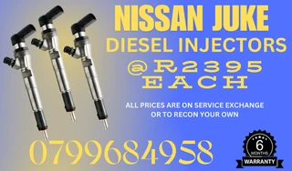 Nissan Juke Diesel Injectors For Sale With Warranty