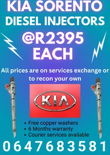 Kia Sorento Diesel Injectors For Sale We Recon And Sell On Exchange