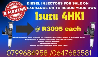 Isuzu 4hk1 Diesel Injectors For Sale We Recon And Sell On Exchange