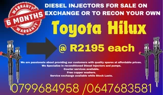 Toyota Hilux Diesel Injectors For Sale Free Copper Washers