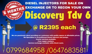 Discovery Tdv6 Diesel Injectors For Sale On Exchange Or To Recon