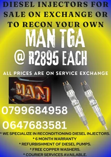 Man Tga Diesel Injectors For Sale Free Copper Washers