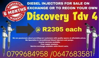 Discovery Tdv4 Diesel Injectors For Sale With Warranty