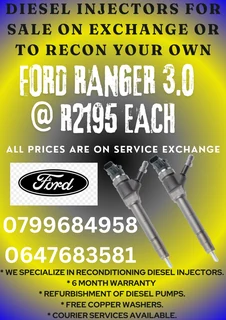 Ford Ranger 3.0 Tdci Diesel Injectors For Sale We Recon And Sell On Exchange