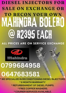 Mahindra Bolero Diesel Injectors For Sale With Warranty
