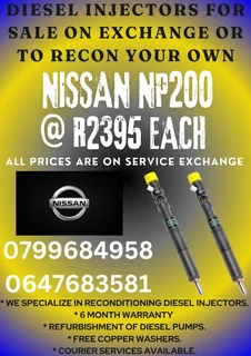 Nissan Np200 Diesel Injectors For Sale We Recon And Sell On Exchange