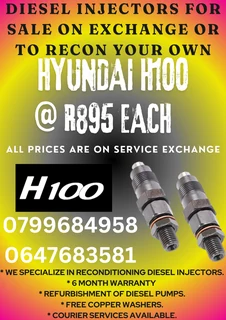 Hyundai H100 Diesel Injectors With Warranty