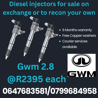 Gwm 2.8 Diesel Injectors For Sale With Warranty