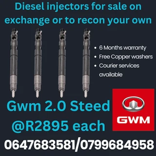 Gwm 2.0 Steed Diesel Injectors For Sale Free Copper Washers