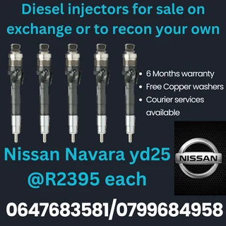 Nissan Navara Yd25 Diesel Injectors For Sale 6 Months Warranty