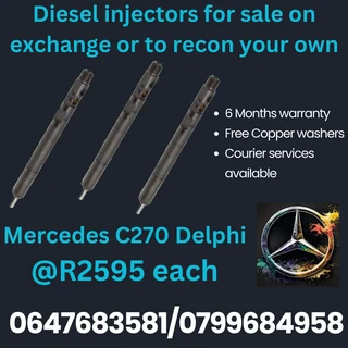 Mercedes C270 Delphi Diesel Injectors For Sale With Warranty