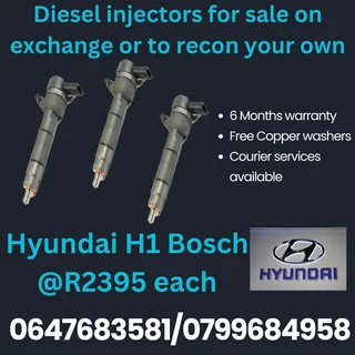 Hyundai H1 Bosch Diesel Injectors For Sale With Warranty