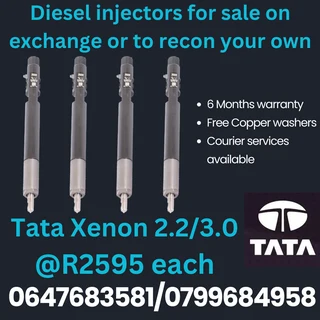 Tata Xenon 2.2/3.0 Diesel Injectors For Sale 6 Months Warranty