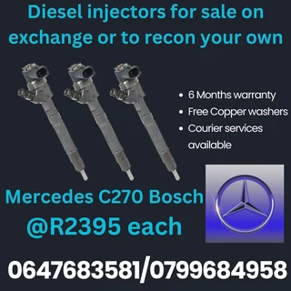 Mercedes C270 Bosch Diesel Injectors For Sale Free Copper Washers