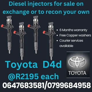 Toyota D4d Diesel Injectors For Sale With Warranty
