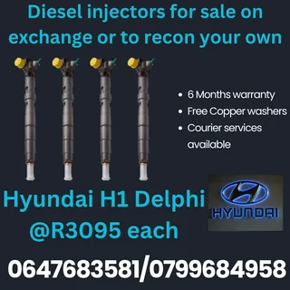 Hyundai H1 Delphi Diesel Injectors For Sale Free Copper Washers