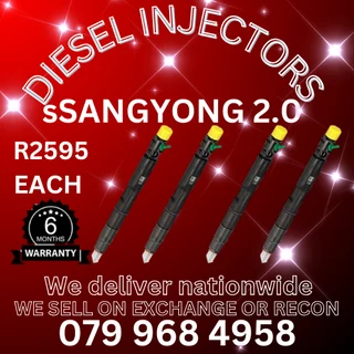 Ssangyong 2.0 Diesel Injectors For Sale With Warranty