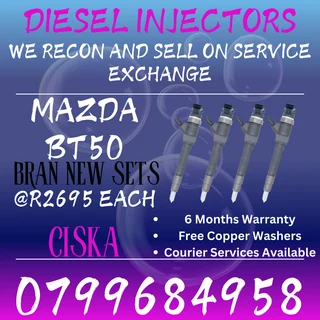 Mazda Bt50 New Diesel Injectors For Sale Free Copper Washers