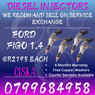 Ford Figo 1.4 Diesel Injectors For Sale Free Copper Washers