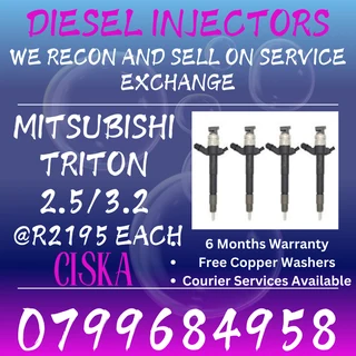 Mitsubishi Triton 2.5/3.2 Diesel Injectors For Sale With Warranty