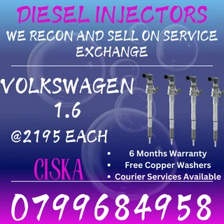 Volkswagen 1.6 Diesel Injectors For Sale With Warranty