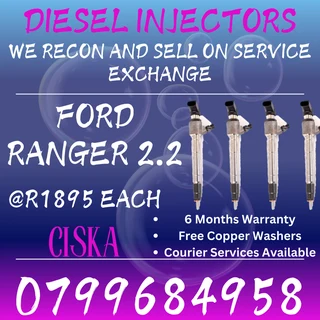 Ford Ranger 2.2 Diesel Injectors For Sale We Recon And Sell On Exchange