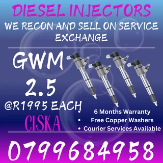 Gwm 2.5 Diesel Injectors For Sale We Recon And Sell On Exchange