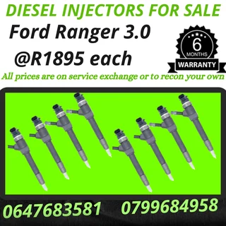 Ford Ranger 3.0 Diesel Injectors For Sale 6 Months Warranty