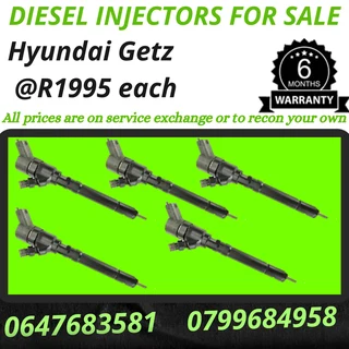 Hyundai Getz Diesel Injectors For Sale 6 Months Warranty