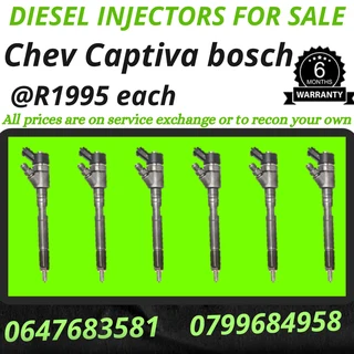 Chev Captiva Bosch Diesel Injectors For Sale With Warranty