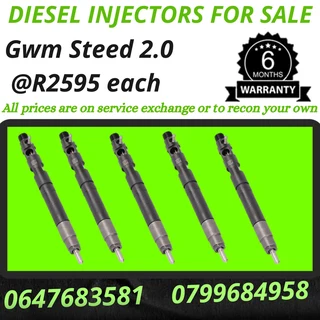 Gwm Steed 2.0 Diesel Injectors For Sale 6 Months Warranty