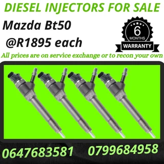 Mazda Bt50 Diesel Injectors For Sale 6 Months Warranty
