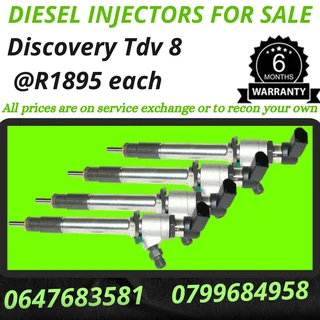 Discovery Tdv 8 Diesel Injectors For Sale 6 Months Warranty